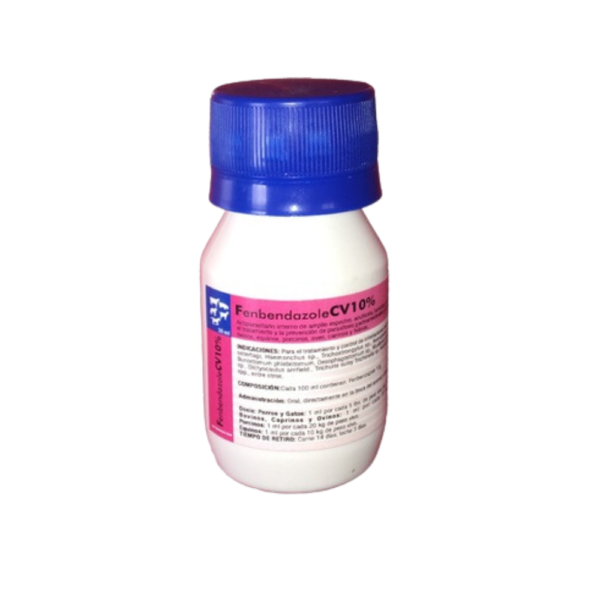 Fenbendazol CV10% Antiparasitario oral de amplio espectro para Perros y Gatos 30nl