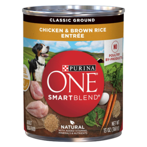 Purina One Smart Blend Adult Chicken & Brown Rice Entree Alimento Humedo de Pollo para Perros 13oz