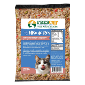 Frescat Misu de Res Alimento Natural Sin Preservantes para Gatos 1lb