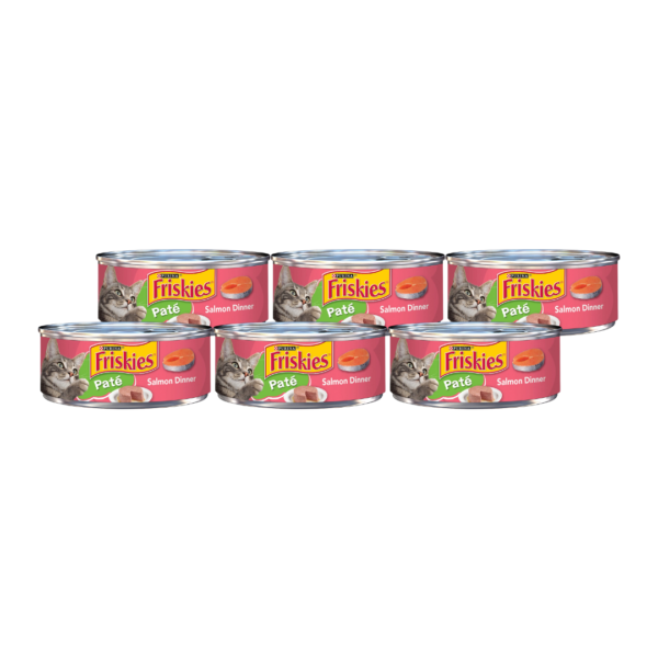 Friskies Salmon Alimento Húmedo Para Gatos De Salmon 5.5oz (6-PACK)