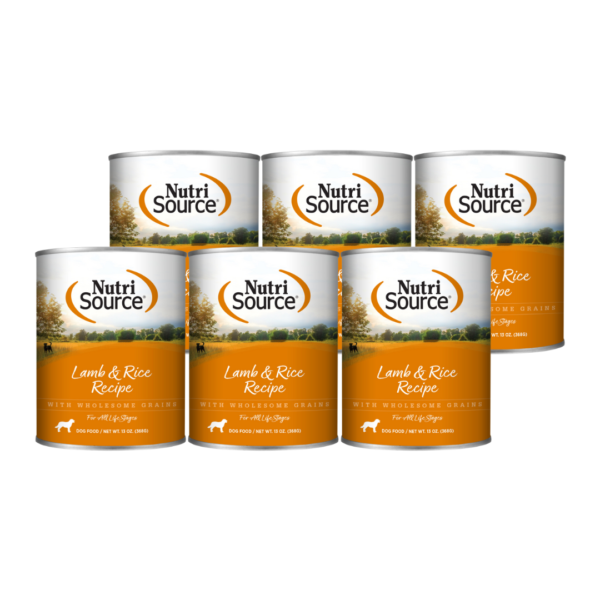 Nutrisource Lamb & Rice Alimento Humedo De Cordero Para Perros 13oz (6-PACK)