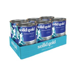 Solid Gold Barking At The Moon Alimento Humedo De Res Libre De Granos Para Perros 13.2oz (6-PACK)