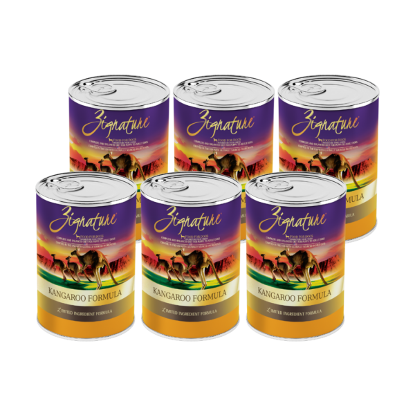 Zignature Kangaroo Alimento Humedo Canguro De Libre De Granos Para Perros 13 Oz (6-PACK)