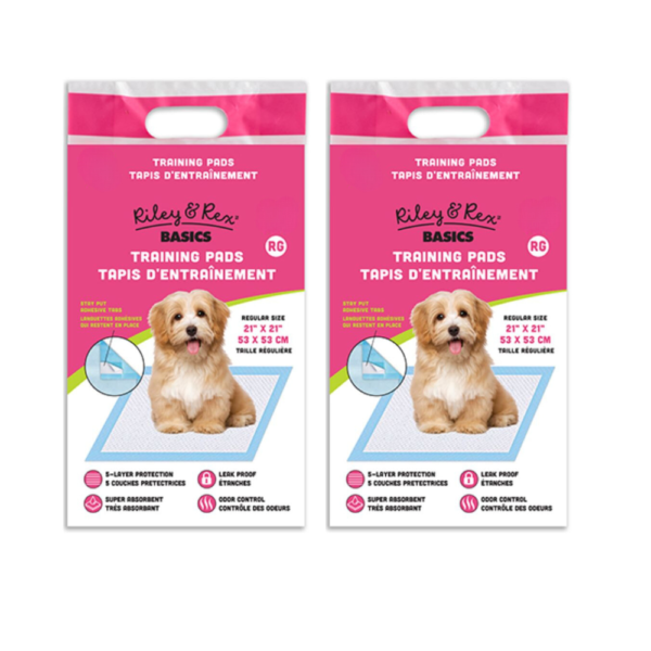 Riley & Rex Pads Almohadilla CON ADHESIVO De Entrenamiento Para Perros 21" X 21" 2-PACK (28 Uds)