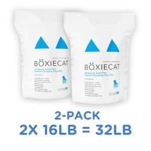 Boxiecat Arena Aglomerante Sin Fragancia para Gatos 32Lbs (2x16Lbs) 2-PACK