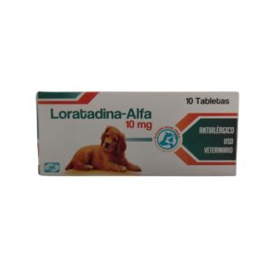 Loratadina Alfa 10mg Antihistamínico para Perros y Gatos 10 Tabs