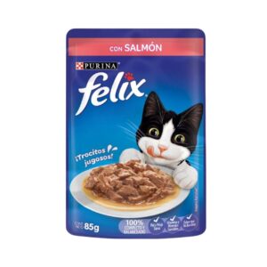 Purina Felix Salmon Alimento Humedo de para Gatos 85grs