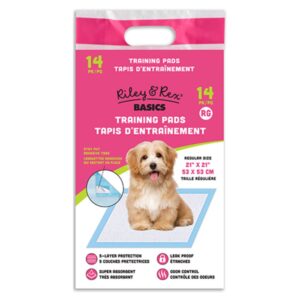 Riley & Rex Pet Training Pads M Almohadilla De Entrenamiento Para Perros 21" X 21" 14pk