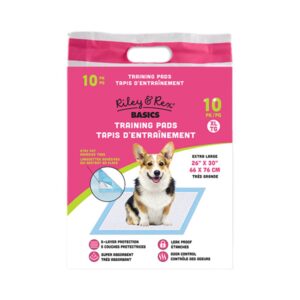 Riley & Rex Pet Training Pads XL Almohadilla De Entrenamiento Para Perros 26" X 30" 10pk