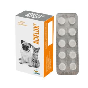 Carval Aciflux 500mg Tabletas para Perros y Gatos 10 tabs