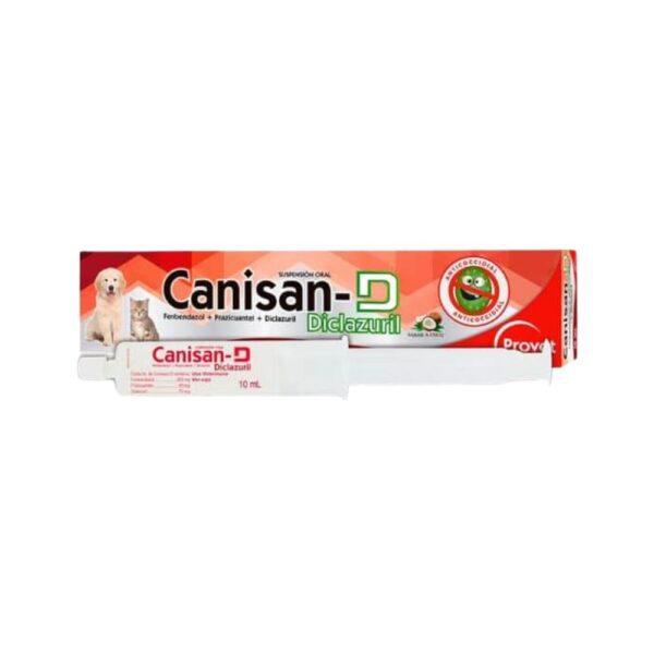 CANISAN-D Antiparasitario para el tratamiento y control de parasitosis para Mascotas 10ml