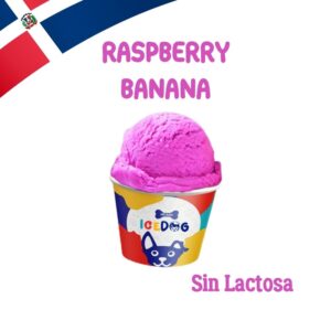 Icedog Yellow Raspberry Banana Helado Deslactosado para Perros y Gatos 4oz