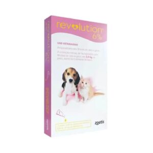 Revolution 6% Hasta 2.5kg Antiparasitario Topico Para Perros y Gatos