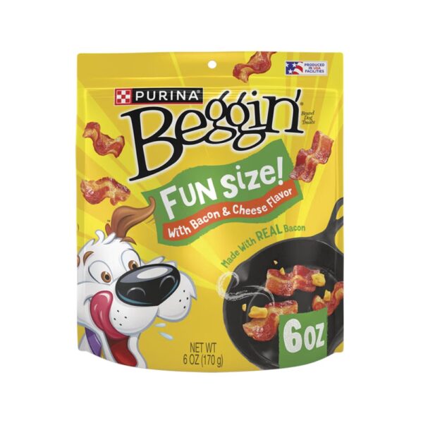 Beggin Fun Size Golosina con Tocino y Queso para Perros 6oz