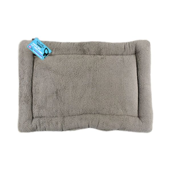 Riley & Rex Cama Plana Antideslizante Gris para Mascotas 34"