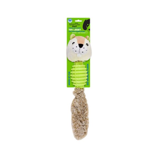 Riley & Rex Animal Castor de Peluche y Goma para Perros 15.7"