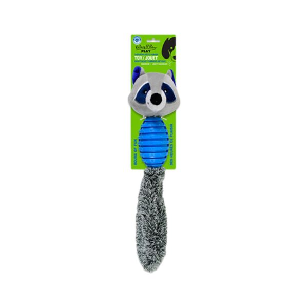 Riley & Rex Animal Mapache de Peluche y Goma para Perros 15.7"