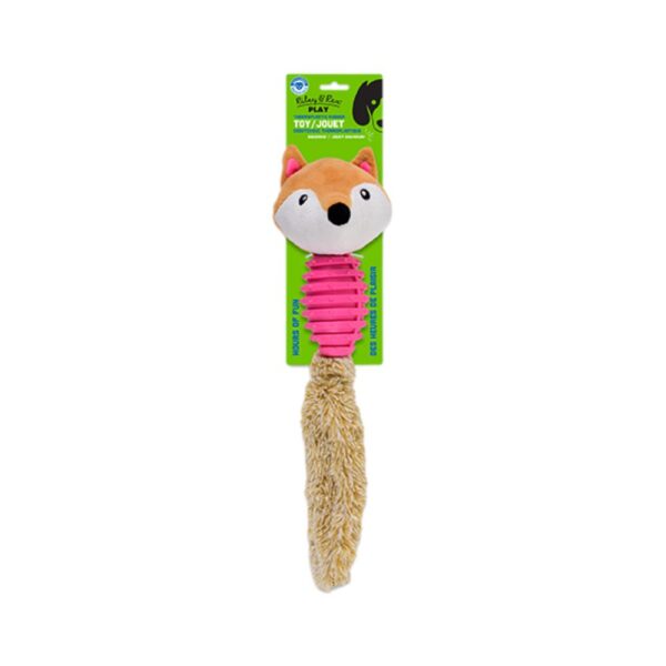 Riley & Rex Animal Zorro de Peluche y Goma para Perros 15.7"