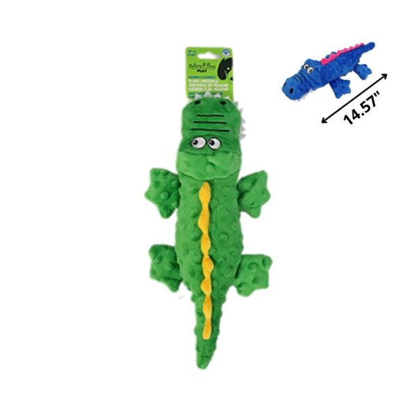 Riley & Rex Animal Cocodrilo Verde de Peluche para Perros 14.57"