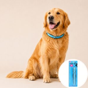 Riley & Rex Collar para Perros Azul Con LED L (16.5")