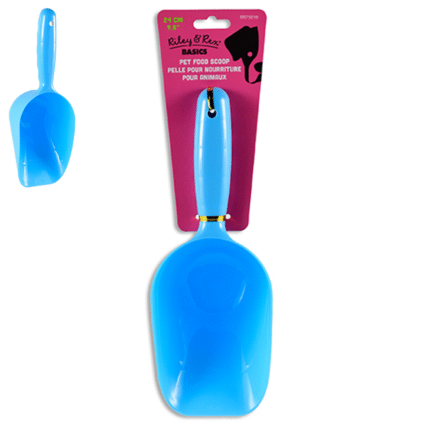 Riley & Rex Pala Azul para Alimentos de Mascotas 9.5"