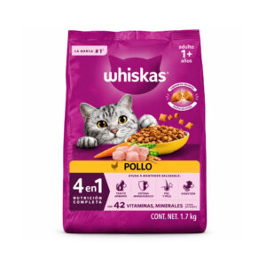 Whiskas Pollo Alimento Seco Para Gatos Adultos 1.5kg/3.3lb