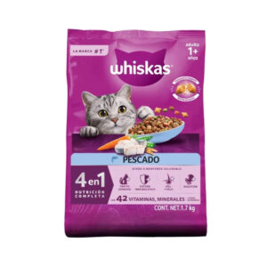 Whiskas Pescado Alimento Seco Para Gatos Adultos 1.5kg/3.3lb