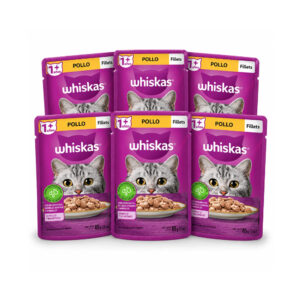 Whiskas Pollo Alimento Húmedo Para Gatos 85gr (6-PACK)